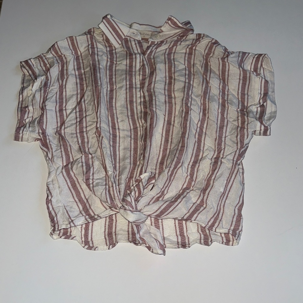Pink and white stripped shirt